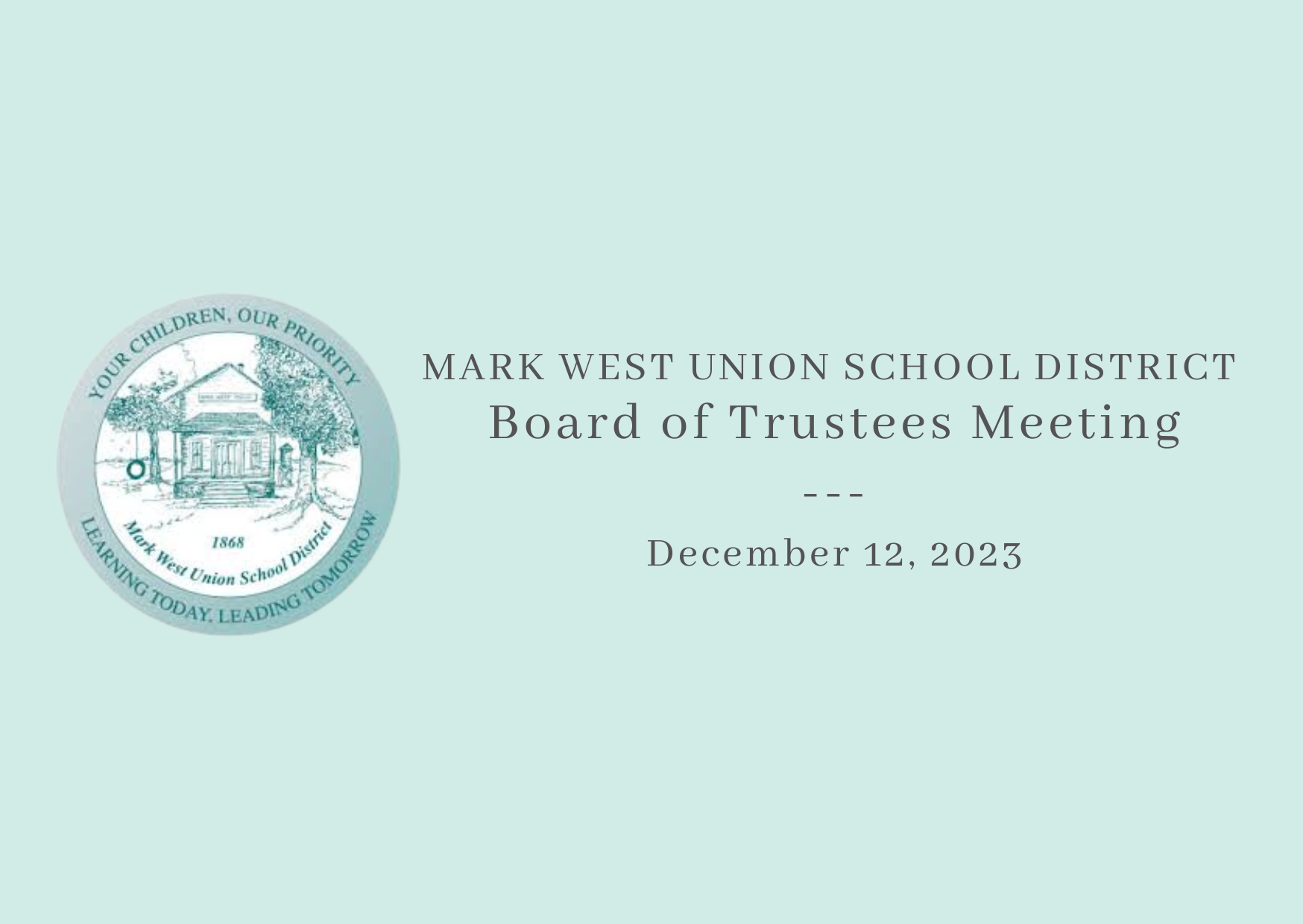 MWUSD Board Meeting